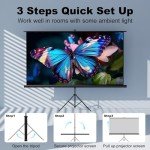 SCREENMAX 80" Portable Outdoor Projector Screen