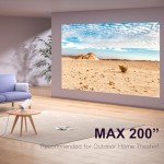 Portable Mini Projector with 4K Support and 270° Rotation