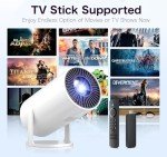 Portable Mini Projector with 4K Support and 270° Rotation