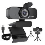Argmao 1080P HD Webcam with Microphone and Cover