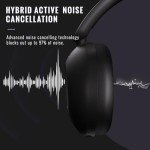 Pointcinco Wireless Noise-Canceling Over-Ear Headphones