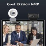 GUSGU G910 2K Quad HD Webcam with Microphone