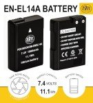 BM Premium EN-EL14A Battery for Nikon Cameras
