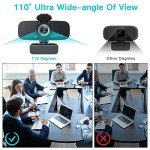 Argmao 1080P HD Webcam with Microphone and Cover