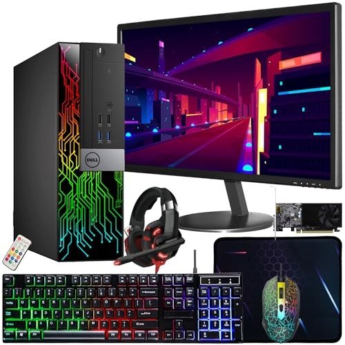 Dell OptiPlex 5060 Gaming PC Bundle with Monitor