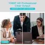 Argmao 1080P HD Webcam with Microphone and Cover