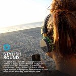 Neon Wireless On-Ear Headphones in Green/Gray