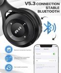 Kids Bluetooth Headphones with Mic for Travel