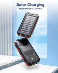 30000mAh Fast Charging Solar Power Bank - Orange