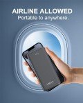 MOXNICE 10000mAh Slim Power Bank Charger - Black