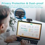 Argmao 1080P HD Webcam with Microphone and Cover