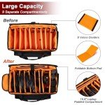 Mecozone DJ Gig Bag with 8 Dividers