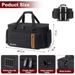 Mecozone DJ Gig Bag with 8 Dividers