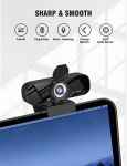 Tomorsi 1080p HD Webcam with Microphone and Tripod
