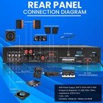 Pyle Bluetooth 5-Channel Home Audio Amplifier