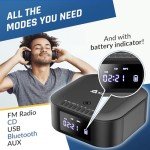 KLIM Boombox E1 - Portable CD Player & Speaker