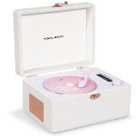 Portable Vintage Desktop CD Player with Bluetooth Speakers