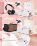 Portable Vintage Desktop CD Player with Bluetooth Speakers