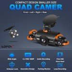 360° 4-Channel FHD Dash Cam with Night Vision