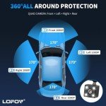 360° 4-Channel FHD Dash Cam with Night Vision