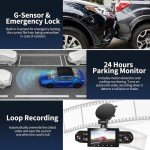 360° 4-Channel FHD Dash Cam with Night Vision