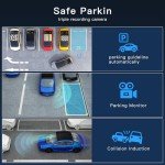 360° 4-Channel FHD Dash Cam with Night Vision