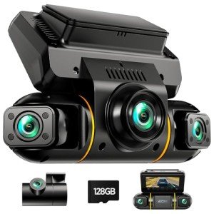 LAMTTO 4 Channel 1080p Dash Cam with Night Vision