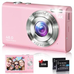 48MP 4K Autofocus Digital Camera for Vlogging