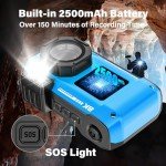 Waterproof 8K UHD Digital Camera with 32GB Card