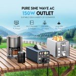 Powdeom 155Wh Portable Power Station for Camping