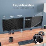 VIVO Dual Monitor Desk Mount - Fully Adjustable Stand