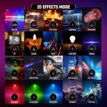 NEEWER Magnetic RGB Video Light, 360° Full Color RGB61 LED Camera Light with 3 Cold Shoe Mounts/CRI 97+/20 Scene Modes/2500K-8500K/2000mAh Rechargeable Portable Photography Selfie Lighting