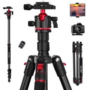 MACTREM 74-Inch Aluminum Tripod and Monopod