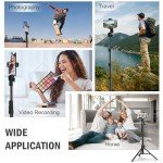 Liphisy 64” Tripod for Phones and Cameras