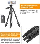 60" Aluminum Tripod with Remote and Travel Bag