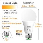 MELPO Bluetooth RGB Color Changing Bulbs (8 Pack)