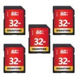 Gigastone 32GB 5-Pack High-Speed SD Cards