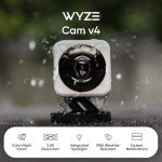 Wyze Cam v4 - Smart Wi-Fi Security Camera 2K