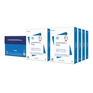 Hammermill 20 lb Copy Paper, 8.5 x 11, 4000 Sheets