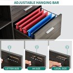 YITAHOME Mobile File Cabinet with Charging Station