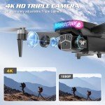 4K Camera Brushless Motor Drone with 2 Batteries