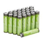Amazon Basics 24-Pack Rechargeable AAA Batteries, 850 mAh