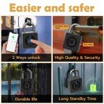 Smart Fingerprint Padlock with App Control