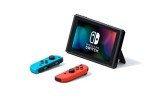 Nintendo Switch Console with Neon Joy-Con & Mario Game