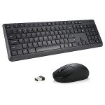 Wireless Keyboard and Mouse Combo for PCs and Laptops