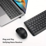 Wireless Keyboard and Mouse Combo for PCs and Laptops