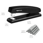 Amazon Basics Black Office Stapler with 1000 Staples