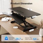 JYLH JOYSEEKER 38" Adjustable Standing Desk Converter