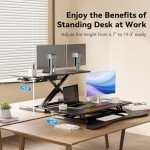 JYLH JOYSEEKER 38" Adjustable Standing Desk Converter
