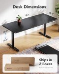 HUANUO Large Electric Height Adjustable Standing Desk